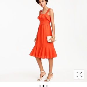 JCREW Ruffle eyelet dress G4621